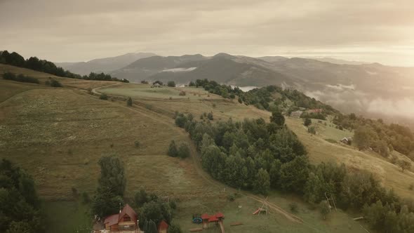 Aerial Sun Mountain Village