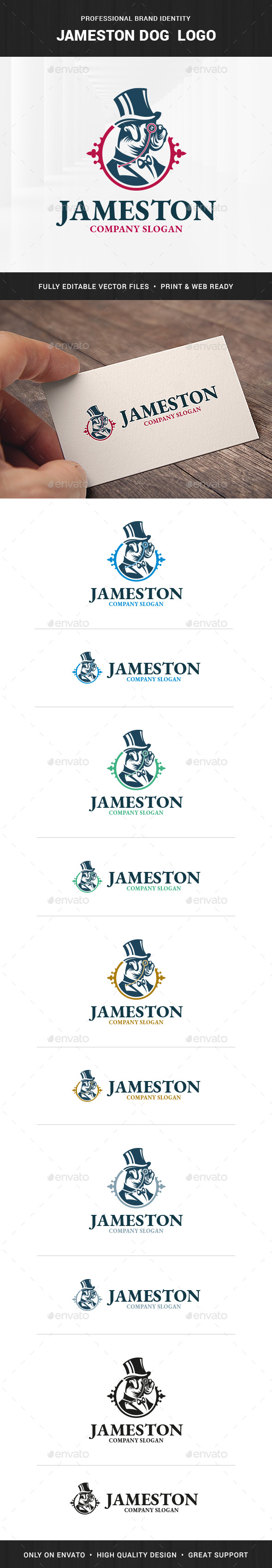Jameston Dog Logo Template