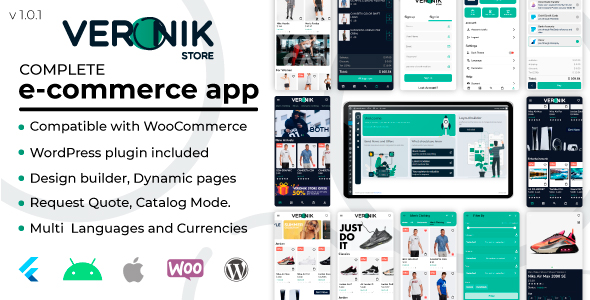 Veronik Store - Flutter 2X - Woocommerce Android &Amp; Ios E-Commerce