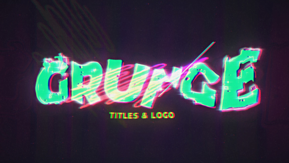 Grunge Glitch Intro & Logo