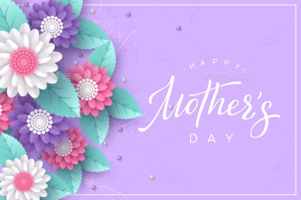 Happy Mothers Day Typography Design