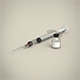 Vaccine bottle and syringe - 3DOcean Item for Sale
