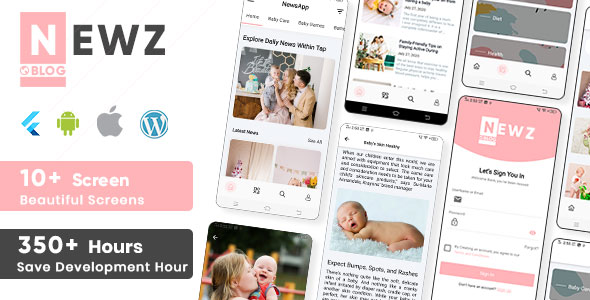 Newz - Flutter 2.0 News & Blog App For Wordpress