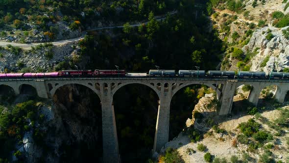 Passing Cargo Train