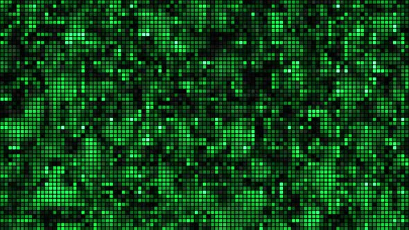 Abstract Digital Background Green Loop