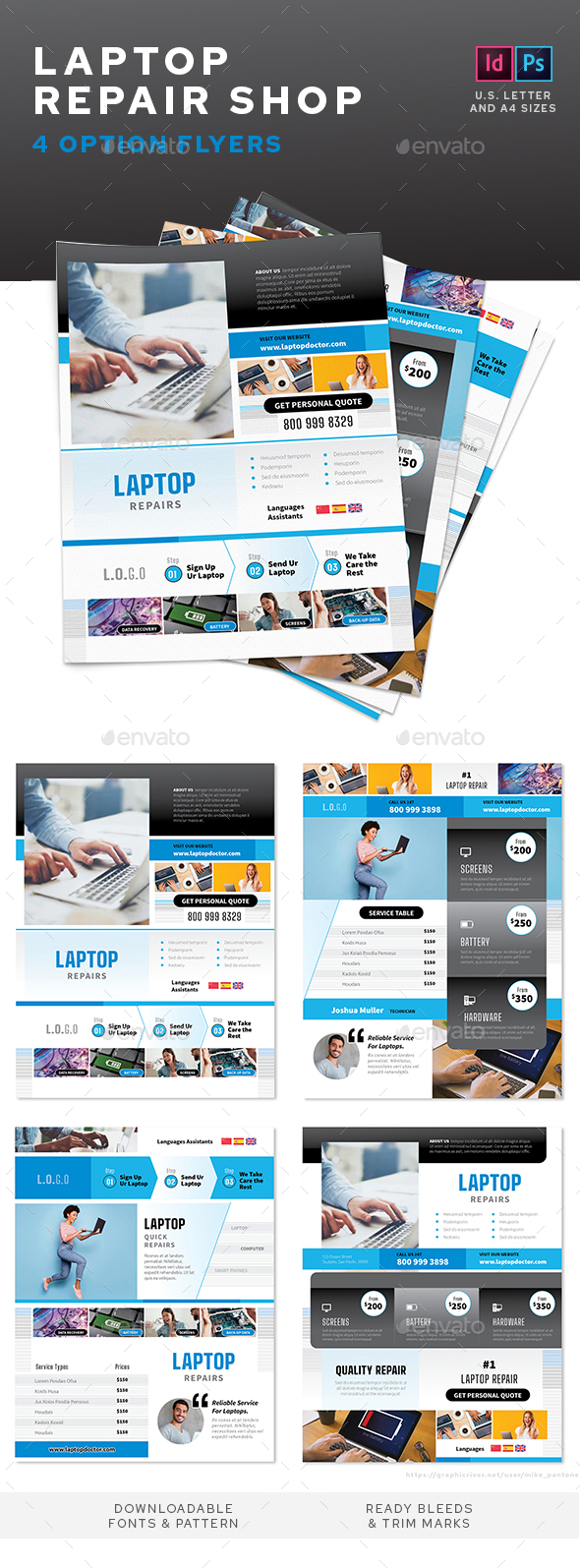 Laptop Flyer Templates | GraphicRiver