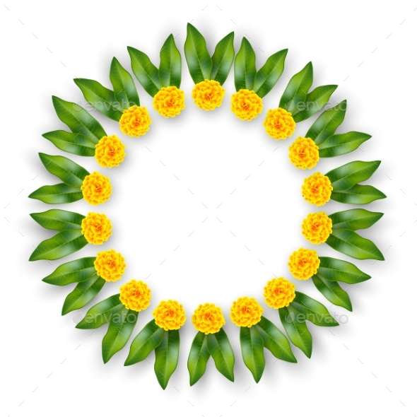Indian Floral Wreath