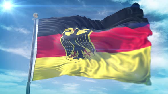 4K 3D Germany Flag