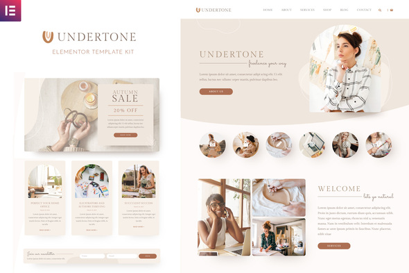 Undertone - Business Services & Shop Elementor Template Kit