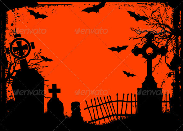 Halloween cemetery