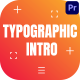 Typographic Intro - VideoHive Item for Sale