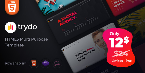 Trydo - Creative Agency and Portfolio Bootstrap Template