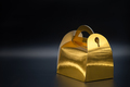 Golden box on black background - PhotoDune Item for Sale
