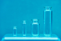 laboratory tubes on blue background - PhotoDune Item for Sale