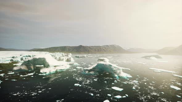 Summer Cloudy View to the Big Glacier