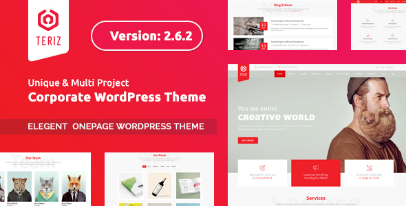 Teriz - Multipurpose Onepage WordPress Theme