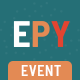 Epy | Event Conference WordPress Theme - ThemeForest Item for Sale