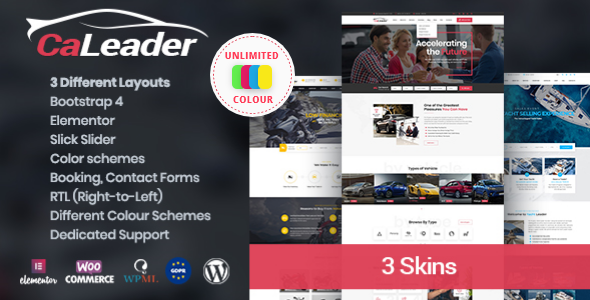 CaLeader - Car Dealer WordPress Theme
