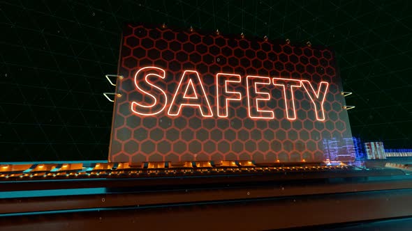 Security Safety Control Protection and Access Words on Digital Futuristic Circuit Board alt