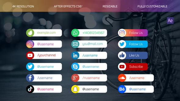 Social Media Lower Thirds V2 alt