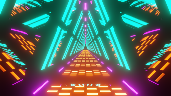 Triangle Neon Tunnel