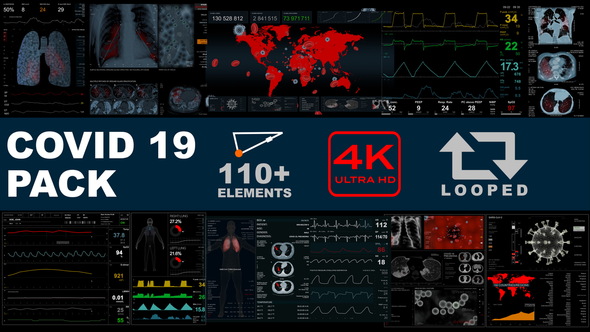 COVID 19 Pack (110+ elements)