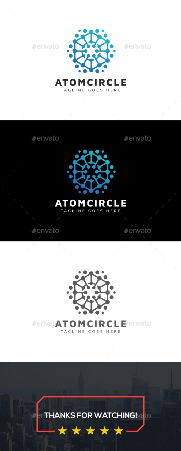 Atom Circle Logo