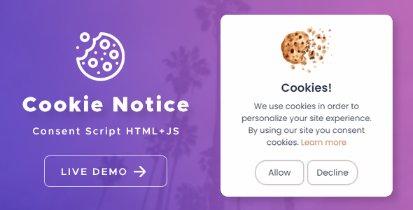 Simple Cookie Notice Script