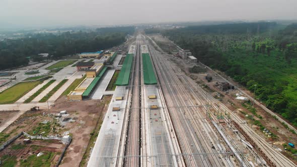 New Railway station in holy city Rishikesh Uttarakhand, India