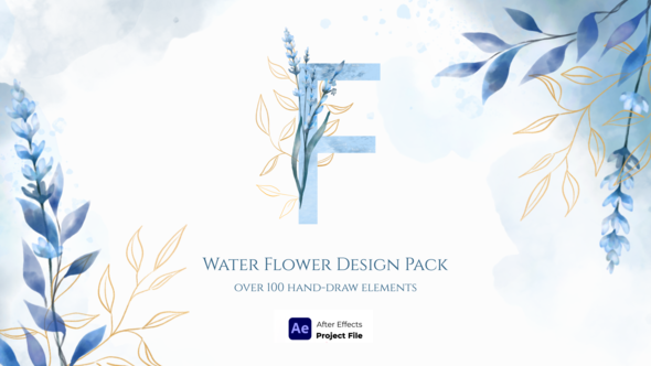 Watercolor Flower Design Pack