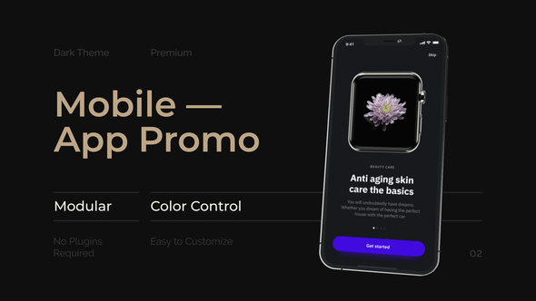 Mobile Minimal App Promo alt
