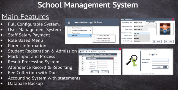 School Management System - Complete project with accounting