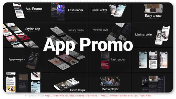 Application and Website on Phone Promo Pack