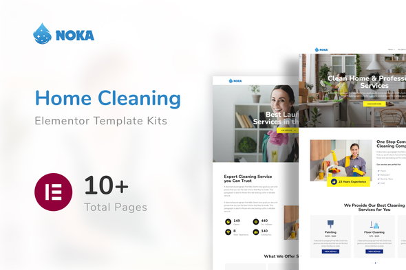 Noka - Cleaning Company Service Template Kit