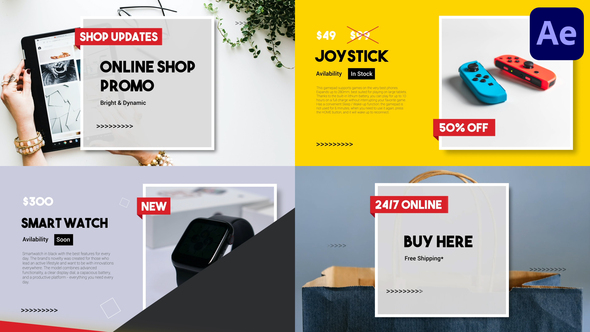 Online Shop Promo Slideshow | After Effects alt