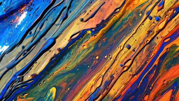 Abstract Paint Color Moving Background Close Up