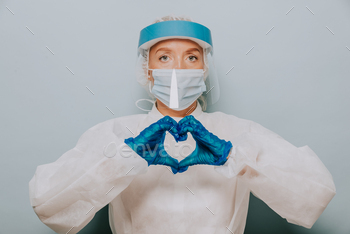 ighting Covid-19 ( Corona virus ) – Nurse portrait during coronavirus pandemic quarantine, concepts about healthcare and medical