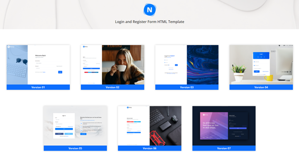 Nimoy - Login and Register Form HTML Template