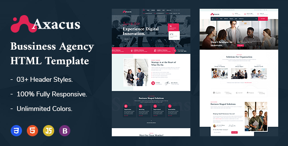 Axacus - Business Agency HTML Template