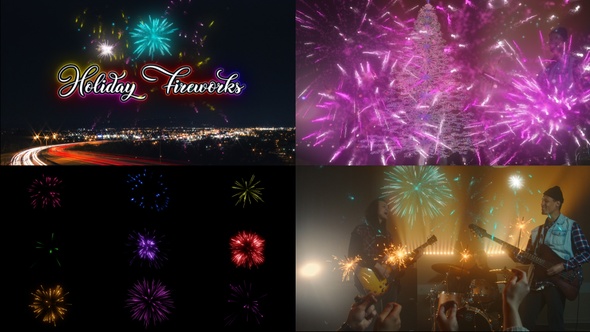 Holiday Fireworks Pack | Motion Graphics alt