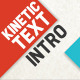 Kinetic Typography Intro - VideoHive Item for Sale