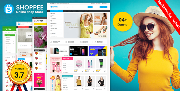 Shoppee OpenCart 3.X electronic Fashion shoes toys Theme