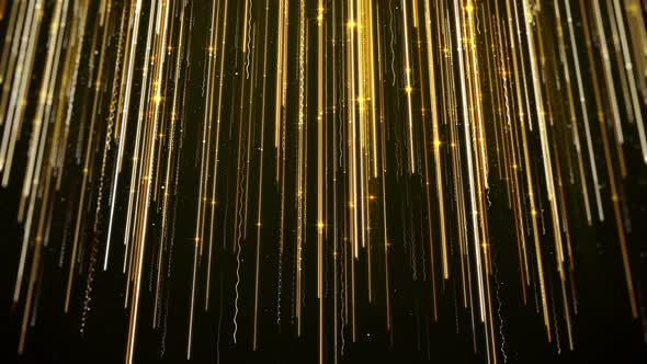 Gold Lights Streak Background