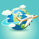 Airplane Travel Icon - GraphicRiver Item for Sale