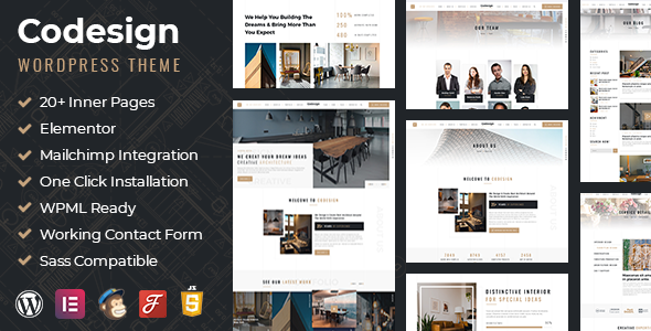 Тема WordPress CoDesign - Architect & Interior WordPress Theme