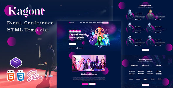 Kagont - Event, Conference And Meetup HTML Template