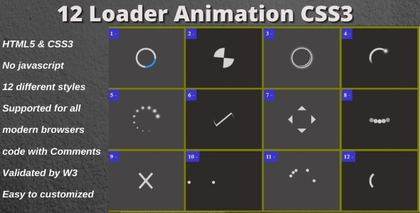 12 Loader Animation CSS3