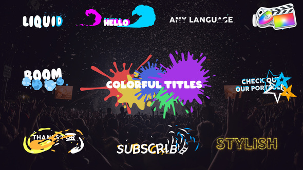 Colorful Titles | FCPX alt