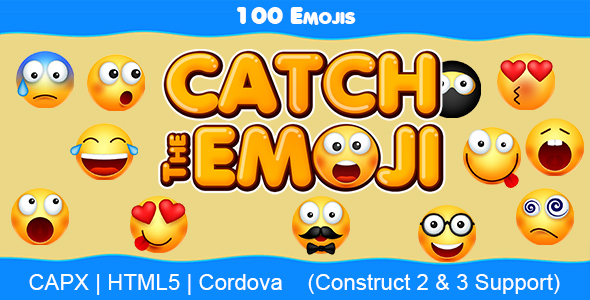 Catch The Emoji Game (HTML5 | CAPX | Cordova)