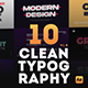 10 Clean Typography Scenes - VideoHive Item for Sale